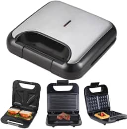 Maquina 3 Em 1 Waffle Grill Sanduicheiras 110v e 220v(110v)