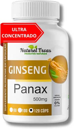 Ginseng+ Puro 120 Cápsulas 500mg