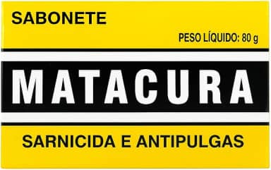 Sabonete Matacura Antipulgas e Carrapatos 80g para Cães e Gatos – Sarnicida e Higienizador Pet
