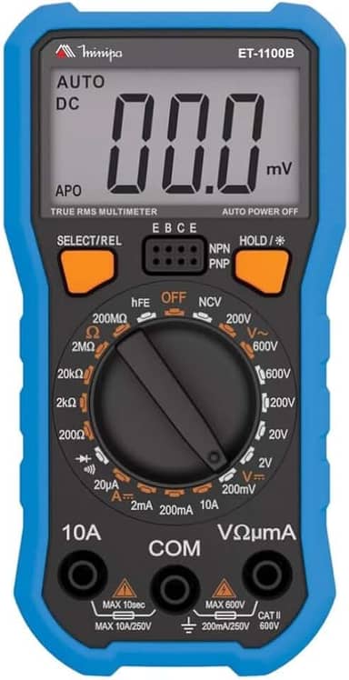 MULTÍMETRO DIGITAL 3 1/2 ET-1100B – MINIPA