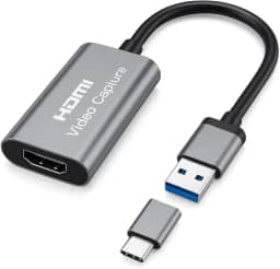 Adaptador Captura Vídeo Hdmi P/usb-c Monitor Dvr