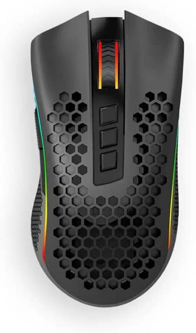 Mouse Gamer Redragon Storm Pro RGB 16000 DPI Pixart Paw 3335 Wireless Preto - M808-KS
