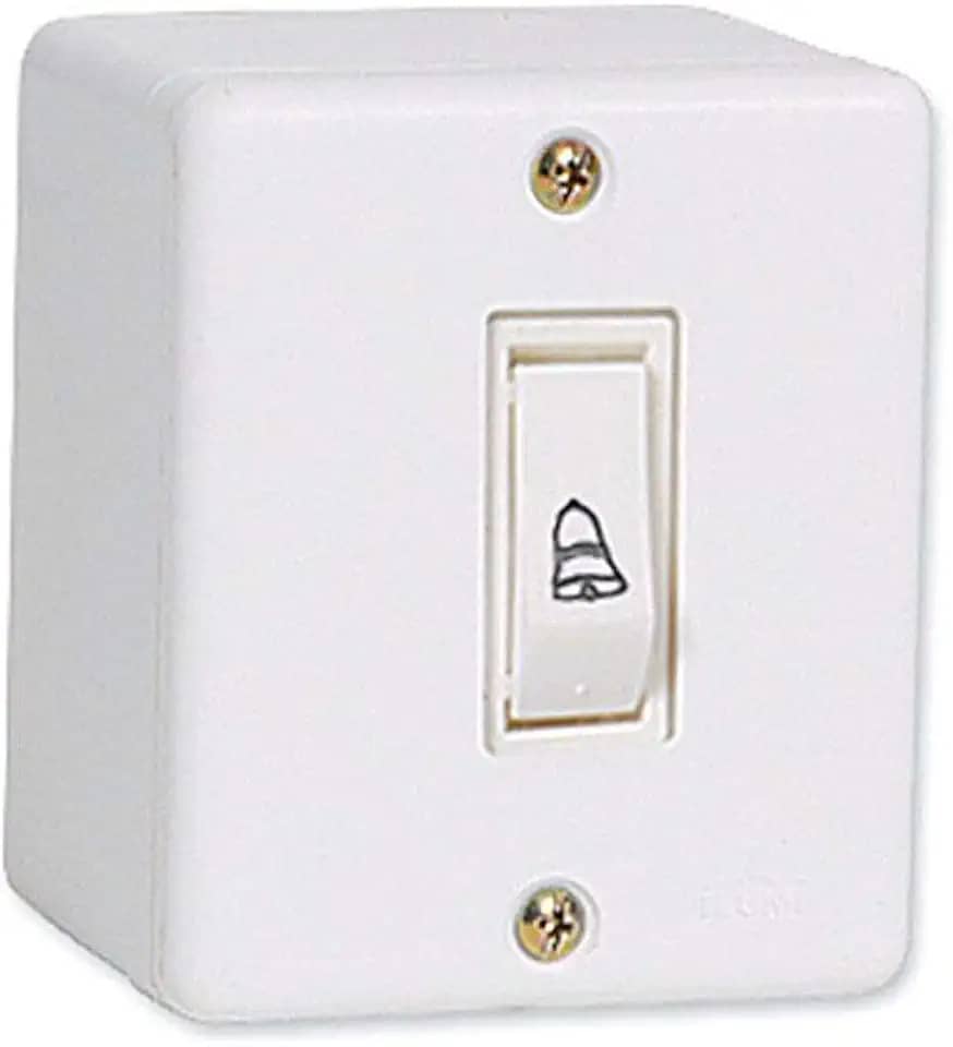 Pulsador De Campainha Linha Box Branco 6A 250V