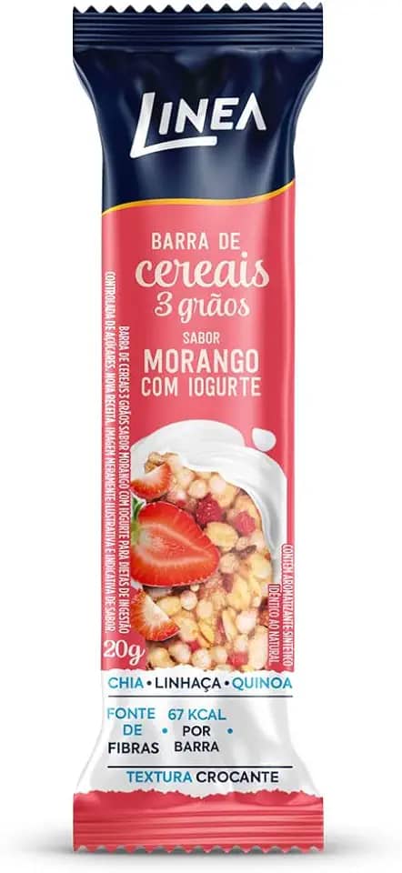 Linea Barra de Cereais Morango com Iogurte 20g