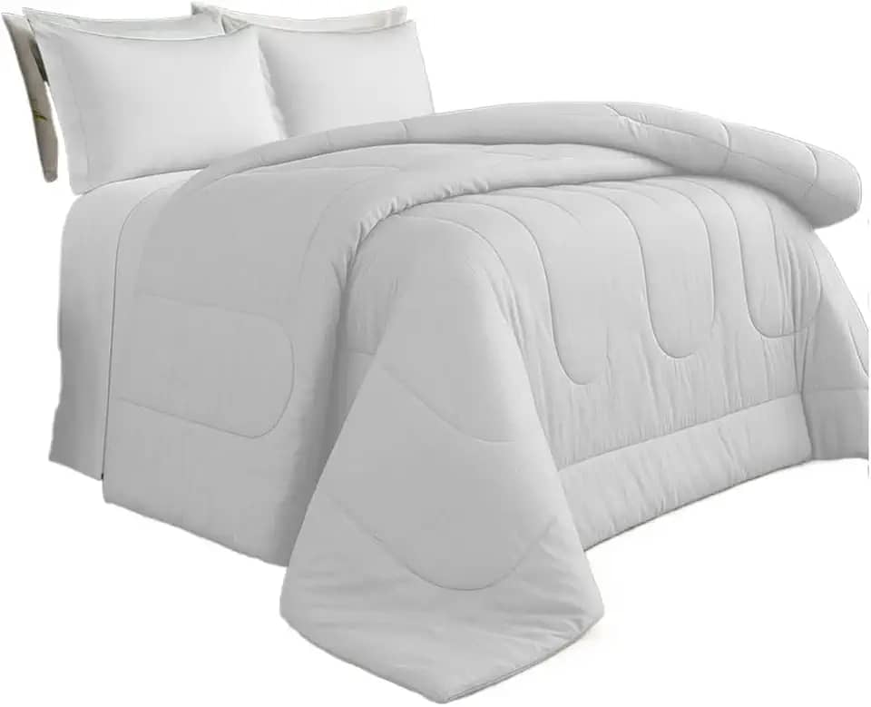 Edredom Grosso Dupla Face - Aconchegante Para Super King(Branco,King)