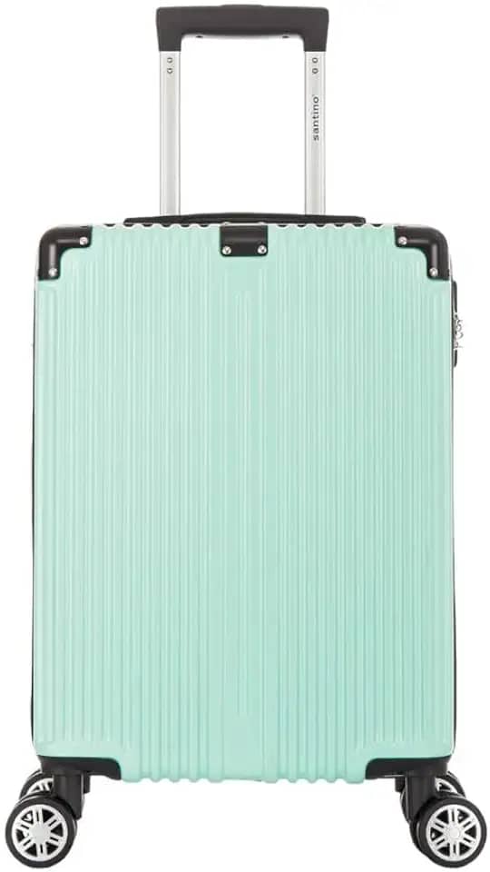Mala de Bordo Dublin Rígida 4 Rodas Duplas Santino AMZV204P (Pistache)