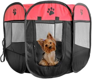 Cercado Dobrável Para Pets Cães Gatos Ideal Para Viagens