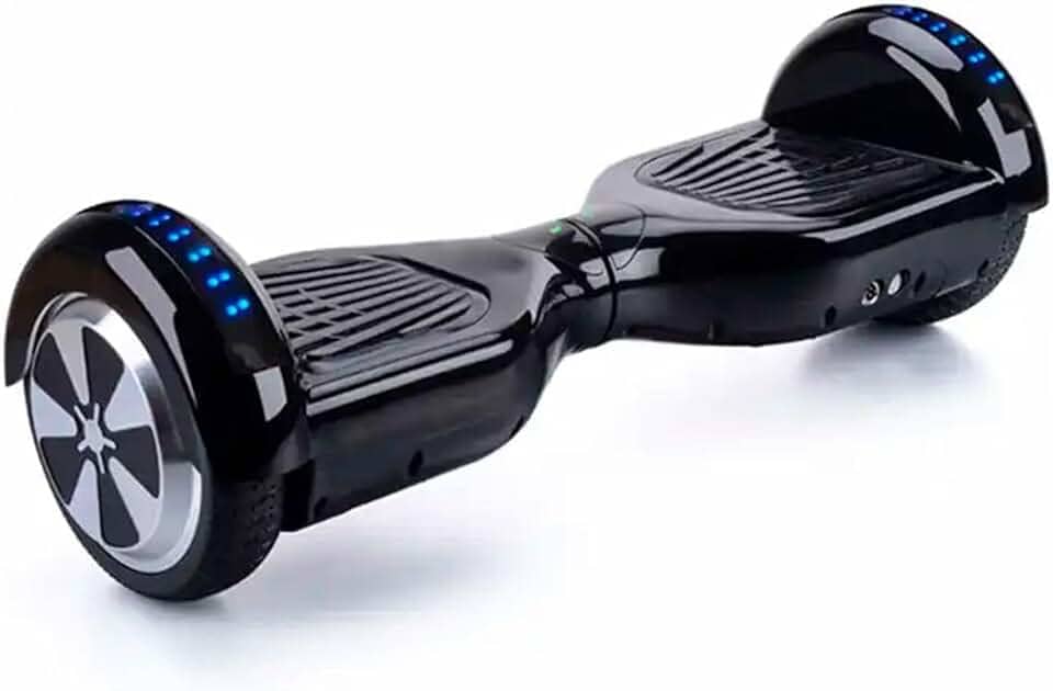 Hoverboard Skate Elétrico 6.5" com Led e Bluetooth Original Brinovar (Preto)