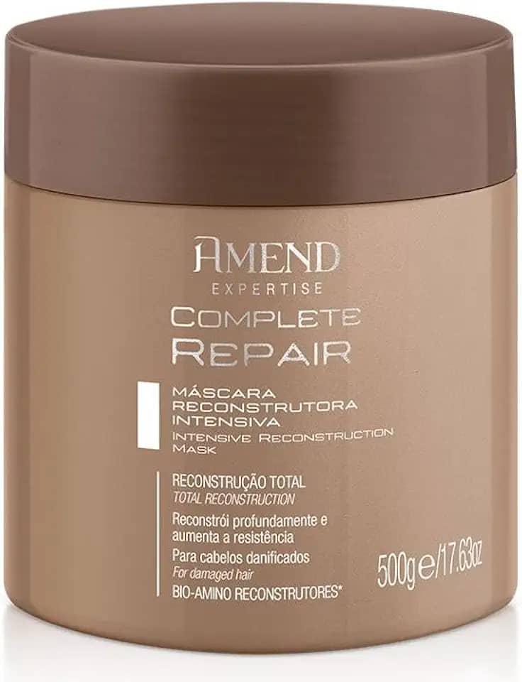 Máscara Reconstrutora Amend Expertise Complete Repair, 500g, Com Bio-amino Reconstrutores, Repara, Reconstrói E Protege Os Cabelos De Dos Futuros