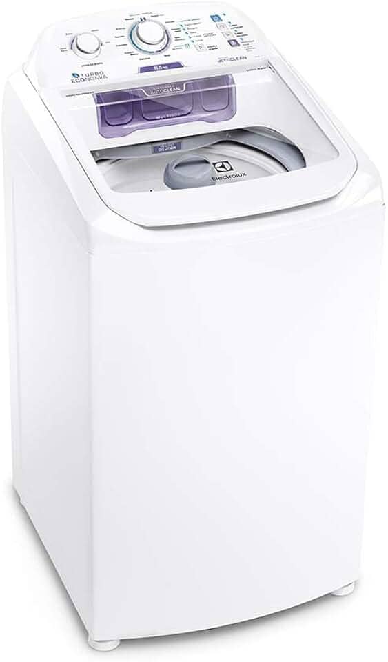 Máquina de Lavar Electrolux 8,5kg Branca Turbo Economia com Jet&Clean e Filtro Fiapos (LAC09) - 220V