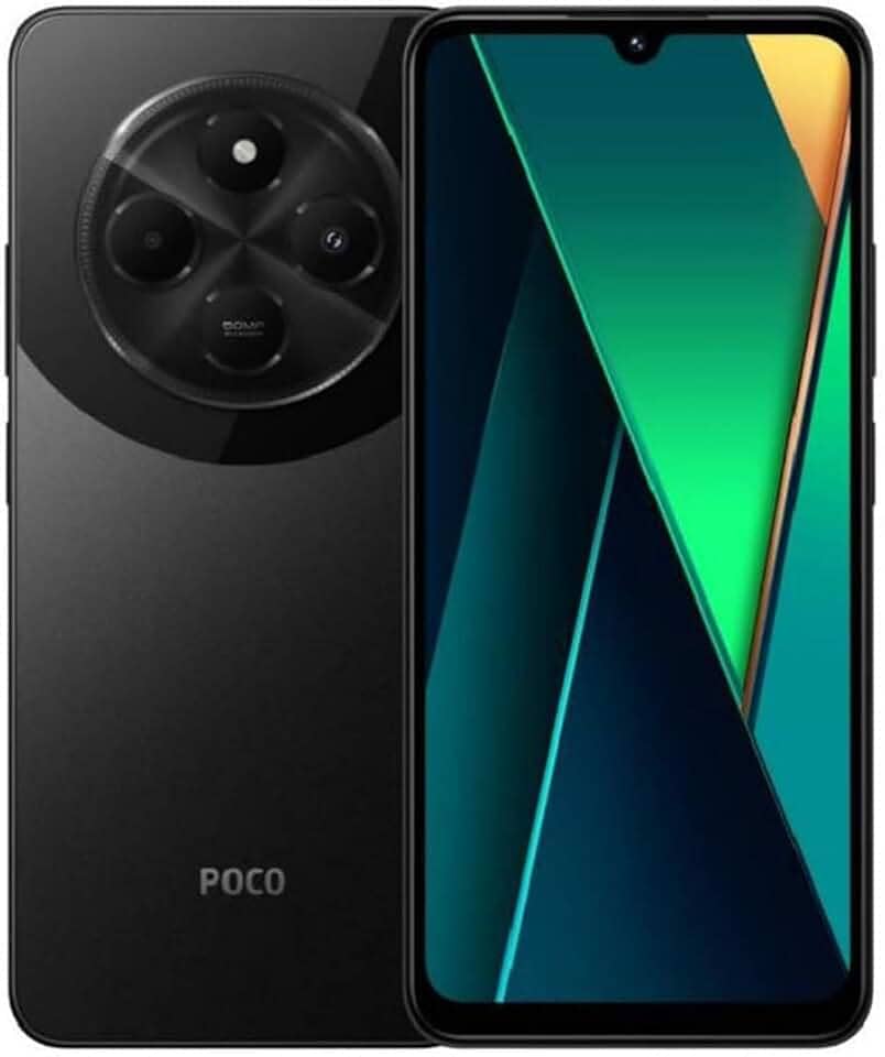 Xiaomi Smartphone POCO C75 4G 128GB/256GB 6,88 ''120Hz RAM,5160mAh batería processador Mediatek Helio G85 50MP cám (Black, 8GB+256GB)