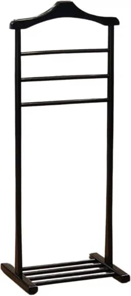 Cabideiro Valet em Madeira – Elegância e Funcionalidade (Preto)