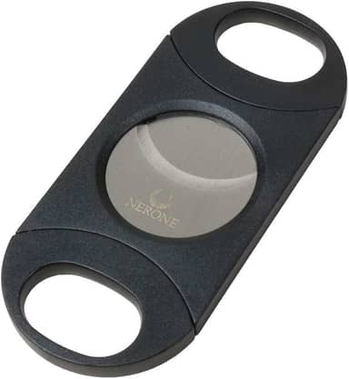 Cortador charutos NERONE R80 lâmina dupla plástico preto