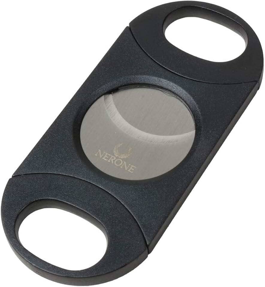 Cortador charutos NERONE R80 lâmina dupla plástico preto