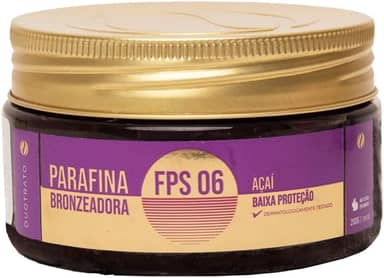 Parafina bronzeador acelerador de bronzeado Duotrato 200g (Açaí)