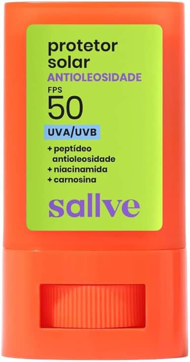 Sallve Protetor Solar Bastão Antioleosidade FPS50 15g