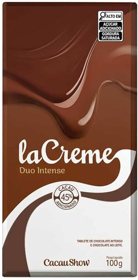 Armazém Seu Luiz, Tablete LaCreme Chocolate ao Leite e Intenso 100g Cacau Show