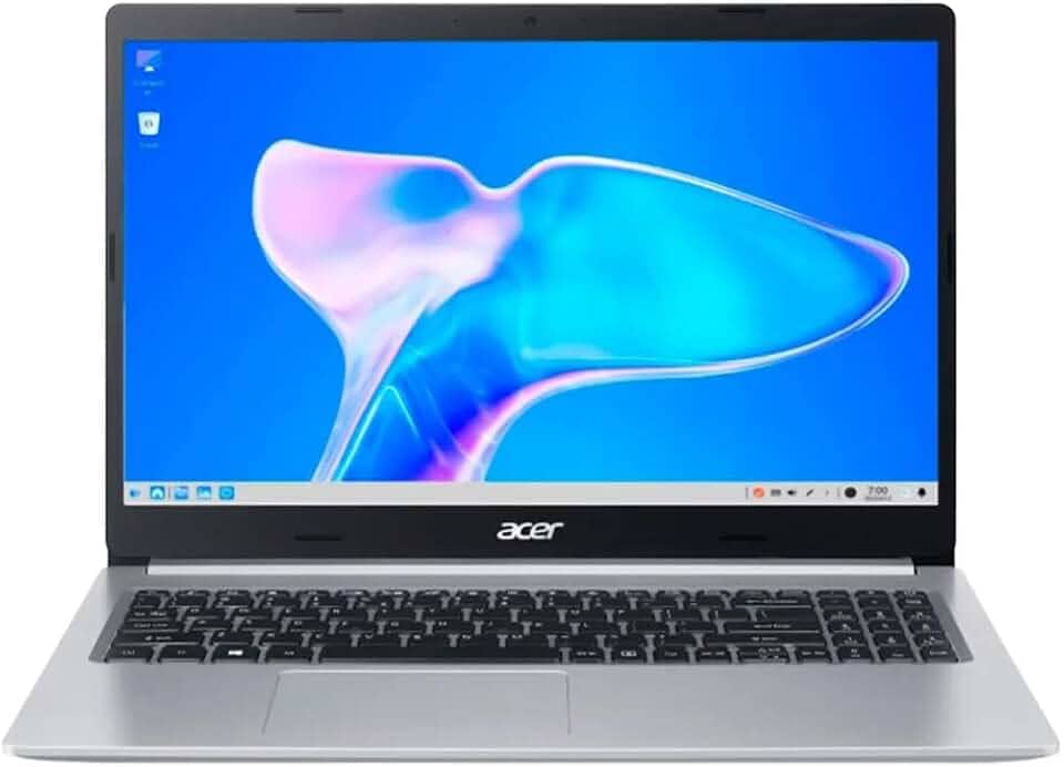 Notebook Acer Aspire 5 A515-45-R0XR AMD Ryzen 7 5700U Tela 15.6" RAM 8 GB 256 GB SSD Linux Prata