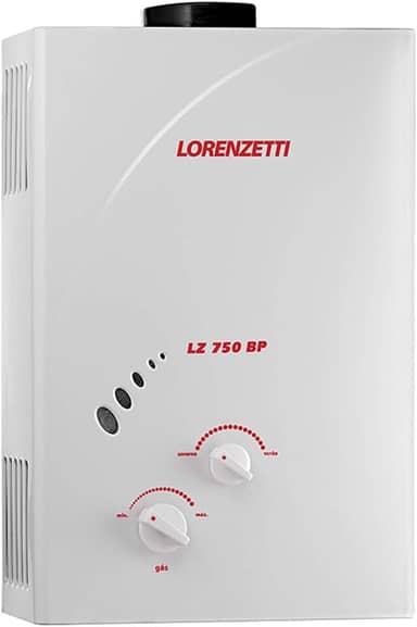 Aquecedor de Água a Gás Lz 750Bp Gn 7, 5 L/Min, Lorenzetti, 7412086, Branco, Médio