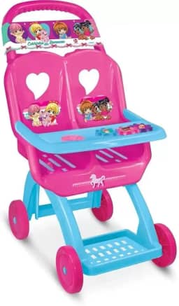 Carrinho para Duas Bonecas, Lider Brinquedos