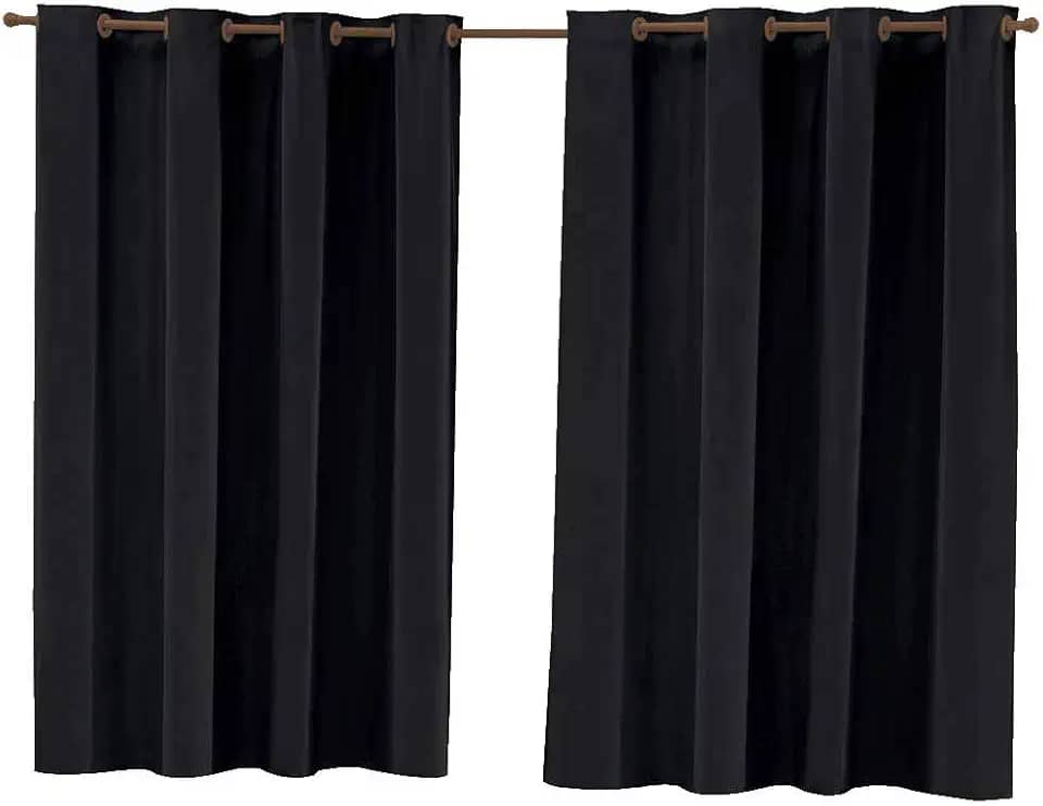 Cortina Blackout Corta Luz 220cm x 130cm - Preto