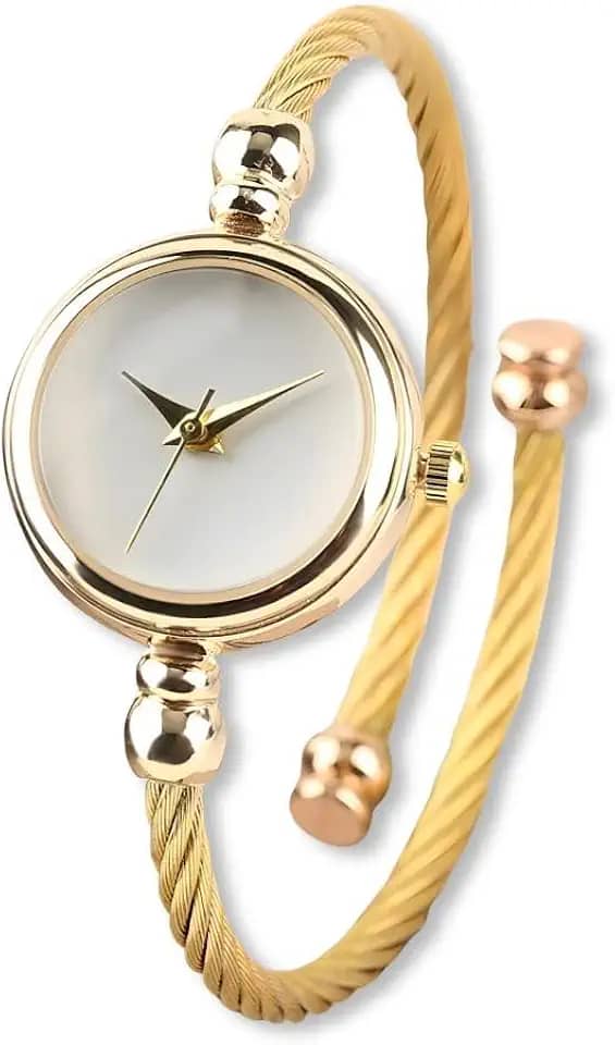 Relógio Feminino ¨Gracefulness¨ em Aço Inoxidável – Minimalista, Ultrafiníssimo, Quartzo – Pulseira Ajustável 20cm – Elegância e Versatilidade – Acompanha Caixa Premium