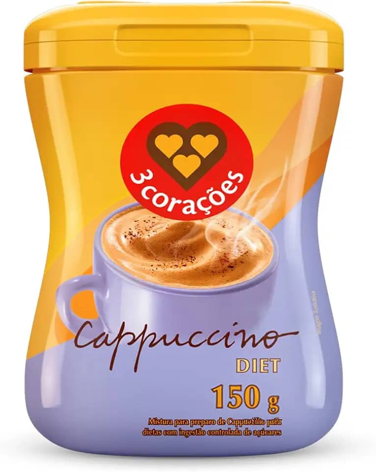 3 Corações Cappuccino Diet, 150g