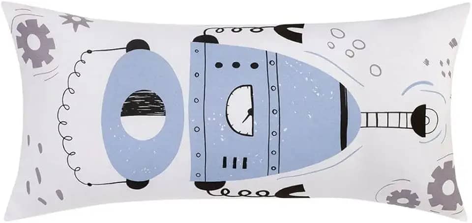 Body Pillow com Fronha Mundo Kids Malha - Cyberfofos - 30cm x 65cm