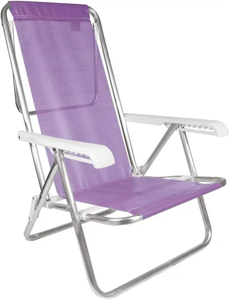 Mor - Cadeira Reclinável 8 Posições Alumínio Lilás