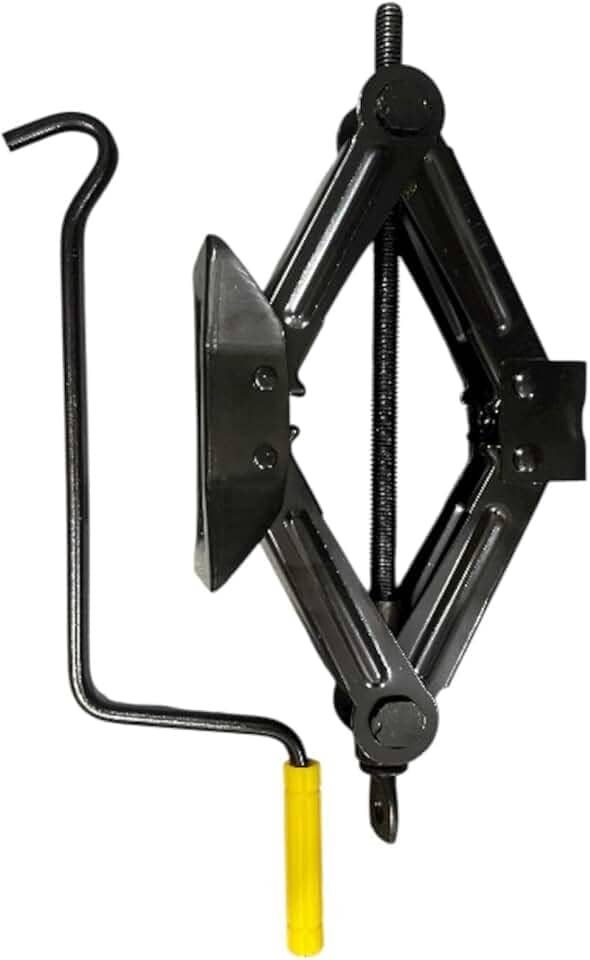 Macaco Sanfona Automotivo 1 Tonelada Mecânico, Compacto, Reforçado e Universal para Carros de Passeio com Manivela