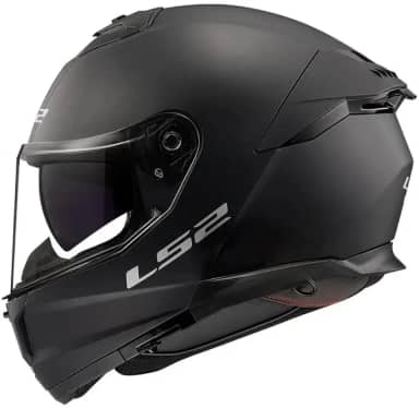 Capacete Ls2 FF808 Stream 2 Monocolor Preto Fosco Tamanho:62