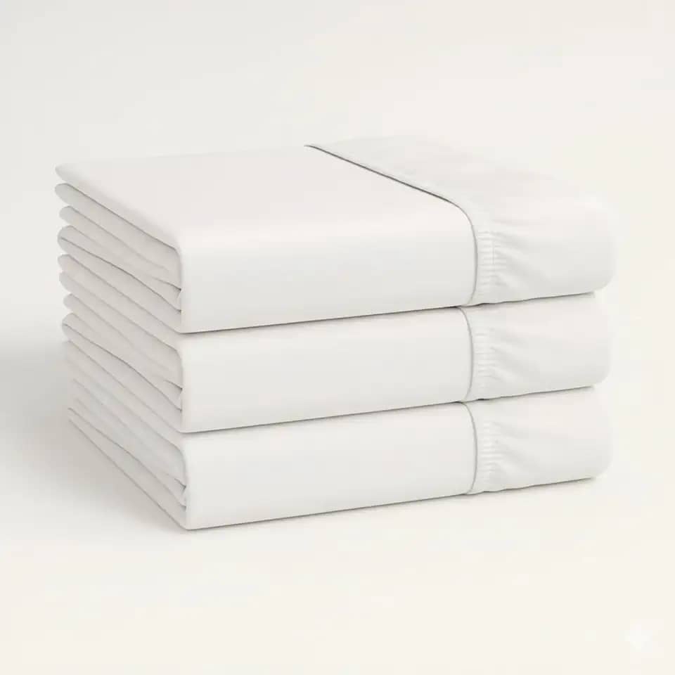 Lençol Berço Menino Menina 130x70 Algodão com Elástico 3Un (Branco, Kit Economico)