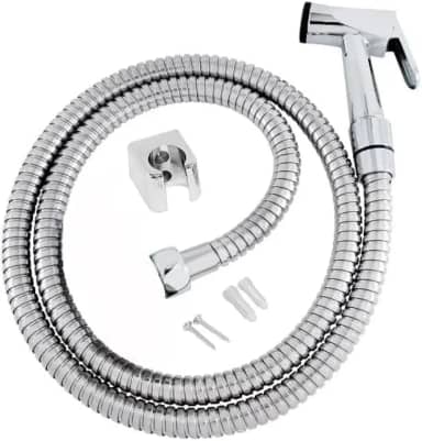 Ducha Higiênica em Inox 120cm – Chuveirinho Higiênico para Banheiro e Vaso Sanitário, Alta Pressão, Mangueira Flexível Metálica, Resistente, Durabilidade Premium
