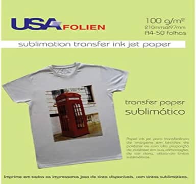 Papel Transfer P/Sublimação 100G Pacote Com 50-52344