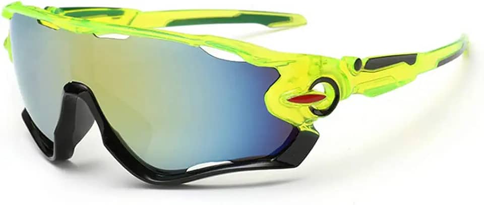 Óculos De Sol Bike Ciclismo Esportivo Proteção Uv Espelhado (Amarelo)