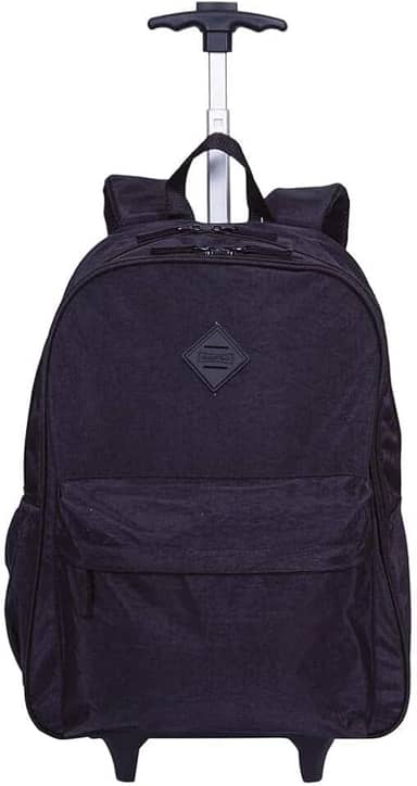 Mochila Escolar, com Rodinha, Rolling Crinkle, 50 cm, Preto - Sestini