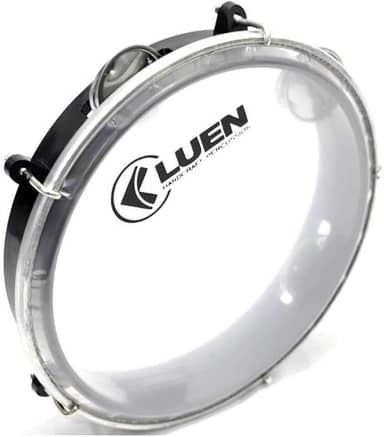 Pandeiro Abs Preto Junior Pele Cristal 08'