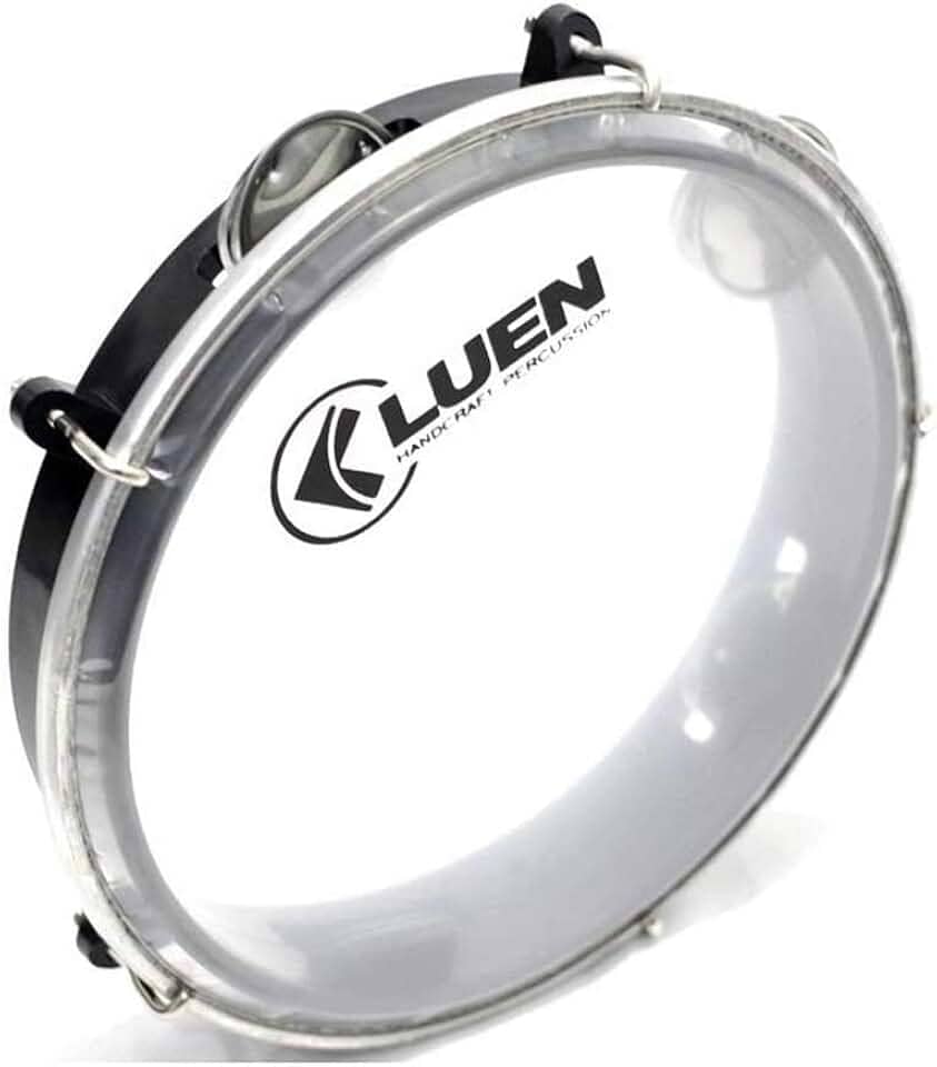 Pandeiro Abs Preto Junior Pele Cristal 08'