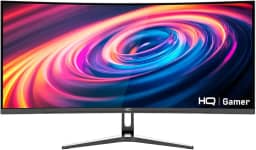 Monitor Gamer 34' Curvo 1ms, 165Hz, UltraWide (QHD) - 3440x1440 AMD FreeSync, HDMI, DP, HQ Premium HQ34C16 Bivolt