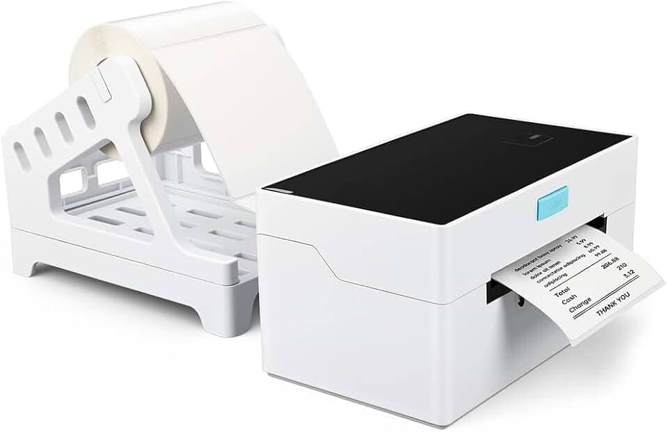 Impressora Térmica Compatível para Os Sistemas Windows/Mac/Android/iOS, 160mm/s, 203DPI, Porta USB, Concebida para Imprimir Etiquetas com Códigos de Barras para Endereços de Remessa