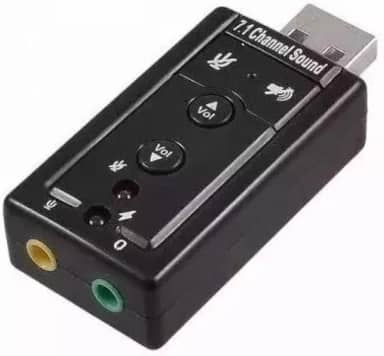 PLACA DE SOM USB PARA P2 PC ADAPTADOR AUDIO 7.1