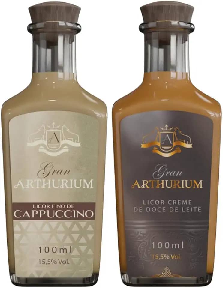 Kit Mini Licores Gran Arthurium Doce de Leite e Cappuccino 100ml