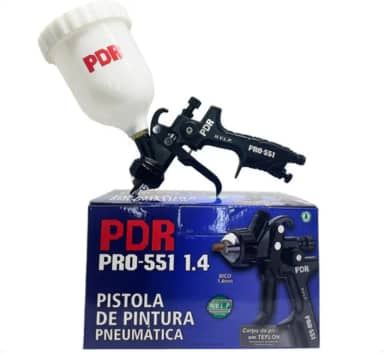 Pistola de Pintura Profissional Automotiva PDR PRO-551 1.4 mm 600ml