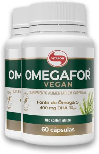 Kit 2 Omegafor Vegan Vitafor 60 Cápsulas
