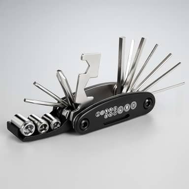 Chave Premium Multiuso Dobrável 16 Em 1, Aço Inoxidável, Compacta, Para Bicicleta, Reparo Doméstico, Marca VARENZIA