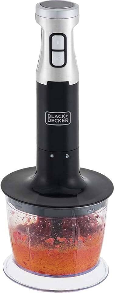 BLACK+DECKER Mixer Mini Processador Vertical 3 em 1, com Design em Inox, Modelo MK600, 220V