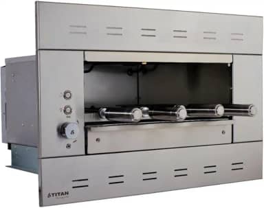 Churrasqueira Elétrica de Embutir para 4 Espetos com Painel Ventilado Suprema 220V Titan