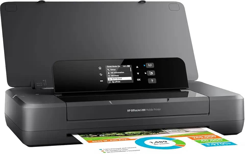 Impressora portátil HP OfficeJet 200 Jato de Tinta Térmico Cor Wi-Fi (CZ993A)