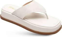 Tamanco Flatform Confortável Chinelo De Dedo Sandália Papete