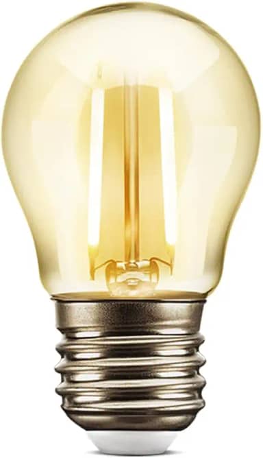 Lâmpada Filamento LED G45 2W 2200K Elgin Bivolt Ambar Luz Amarela Quente - Vintage, Retrô, Decoração